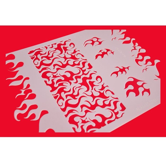FOUR-C Decorating Stencil Cake Border Stencil Cake Tools Color White N2