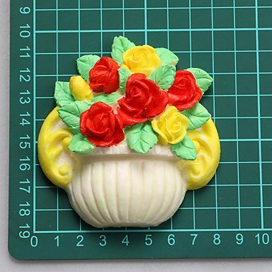 Y&XL&H A Basket Of Flowers Shape Chocolate Silicone Molds,Cake Molds,Soap Molds,Decoration Tools Bakeware N3