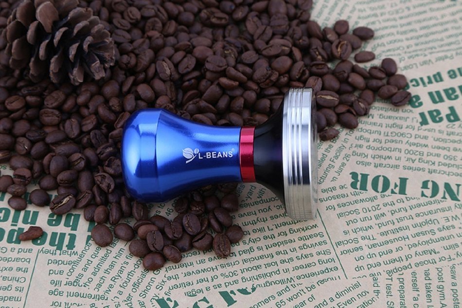 Himine Stainless Steel 399g Coffee Bean Tamper 58mm Espresso Tamper (Black) N4
