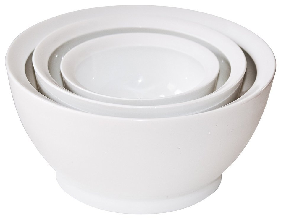 CaliBowl Ultimate Mixing Bowl Set, 1-20oz, 1-40oz, 1-95oz-White