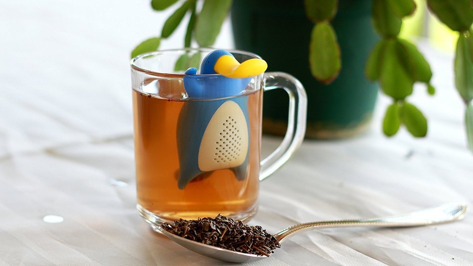 Happy Platypus Loose Leaf Tea Infuser Strainer for Herbal Weight Loss Tea and Mulling Spices Made from Food-Grade... N4