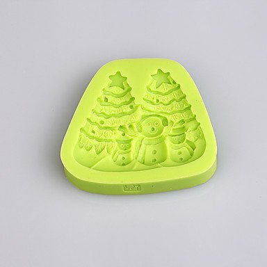 Y&XL&H Xmas Cake Decorating Tools Snowman Christmas Fondant Silicone Mold for Cupcake Candy Chocolate Soap Clay... N2