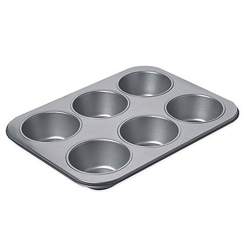 Chicago Metallic&trade; Professional 6-Cup Giant Muffin Pan with Armor-Glide Coating | Each Cup Has a 10.5 OZ. Capacity...