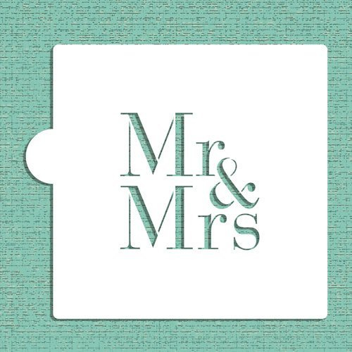 Mr & Mrs Cookie and Craft Stencil CM037 by Designer Stencils