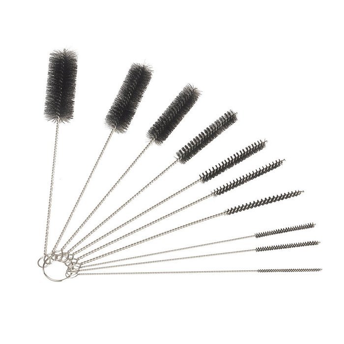 Ecrocy 8 Inch Nylon Tube Brushes, Diameter Variety Pack of 20 N3