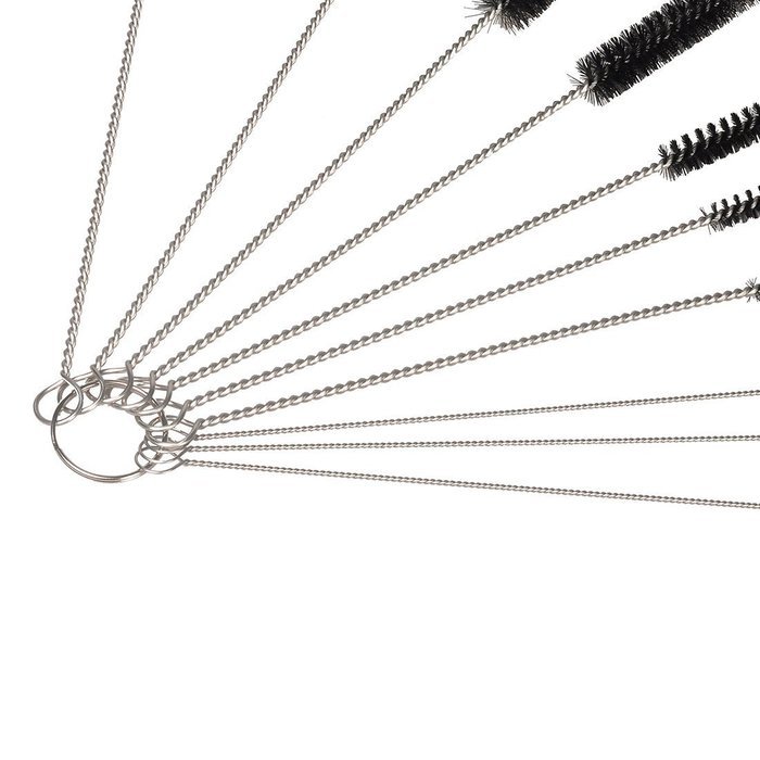 Ecrocy 8 Inch Nylon Tube Brushes, Diameter Variety Pack of 20 N4