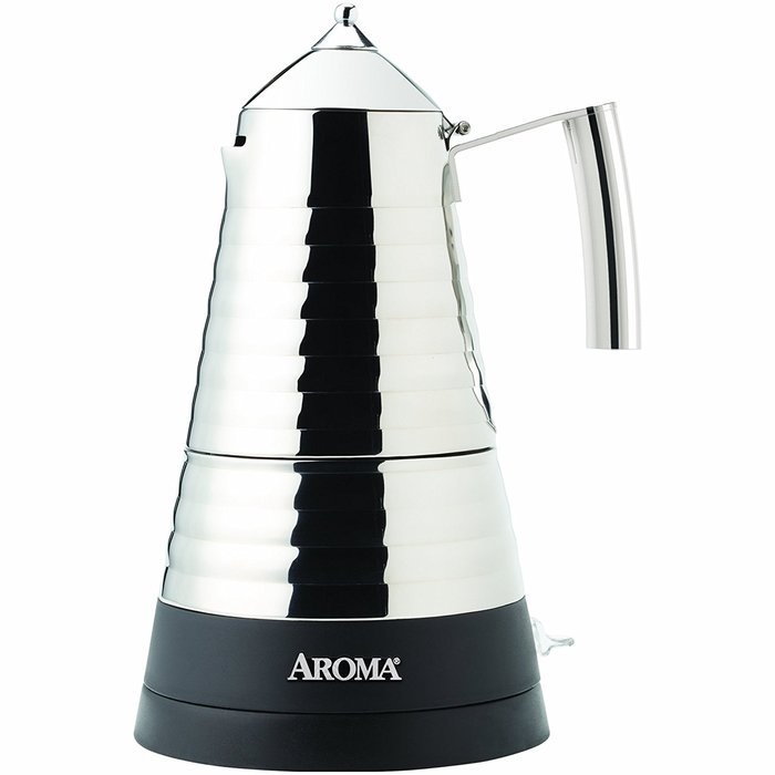 Aroma Housewares AEM-621SS Hot Moka X-Press Electric Moka Maker