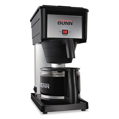 BUNN Products - BUNN - 10-Cup Pour-O-Matic Coffee Brewer, Black - Sold As 1 Each - Brews coffee in three minutes...