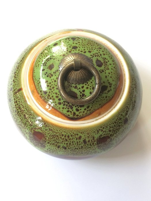 Eternal Chinese Ceramic Tea Canister Set Tea Tins Containers Tea Pot / Tea Caddy Storage to business gifts (milky) N7