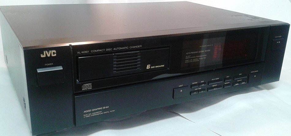 Vintage JVC XL-M301BK Automatic Compact Disc Changer with Ejectable Magazine CD Player Manufactured in Japan 1989 N2