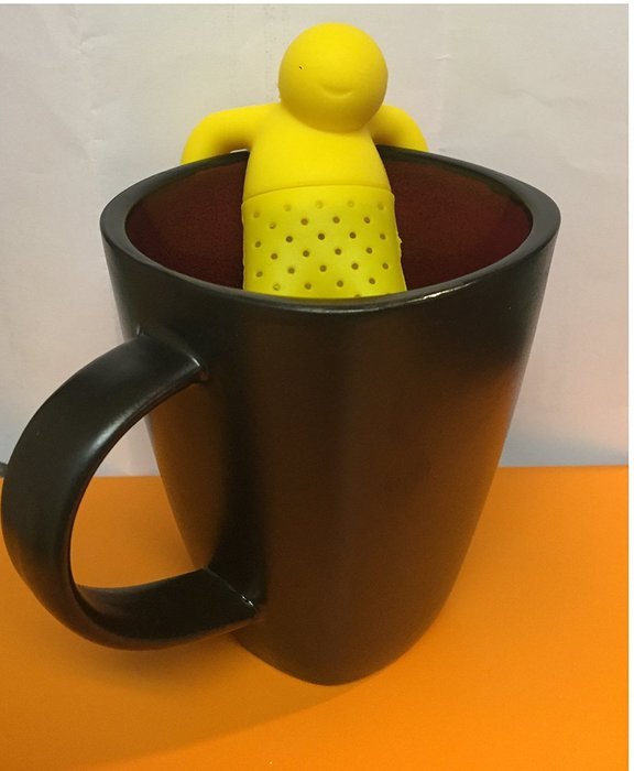 Lil Tea Guy Tea Infuser (Yellow) - Tea Strainers, Tea Filter for Loose Leaf Tea, Tea Party N2