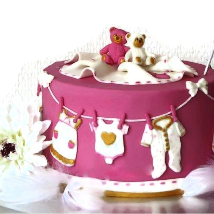 Baby Cloth Shaped 3D Silicone Fondant Mold Cake Decorating Tool and Cupcake Mold N5