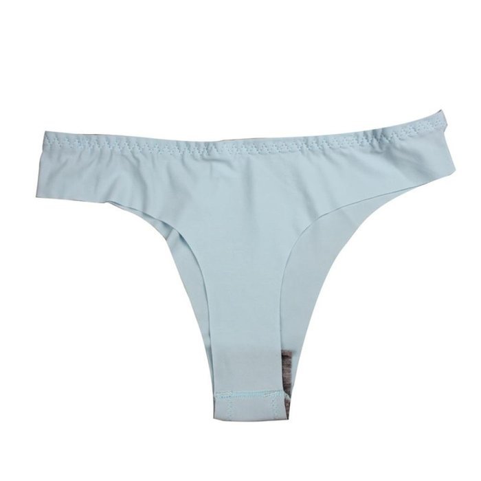 Underswear Laimeng, Hot Women Invisible Underwear Thong Cotton Spandex Gas Seamless Crotch (Purple) N9