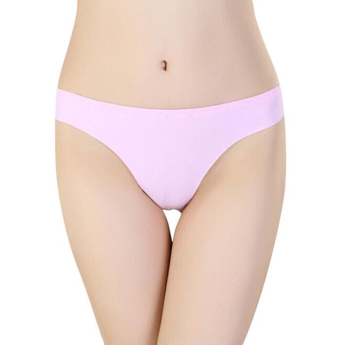 Underswear Laimeng, Hot Women Invisible Underwear Thong Cotton Spandex Gas Seamless Crotch (Purple) N19