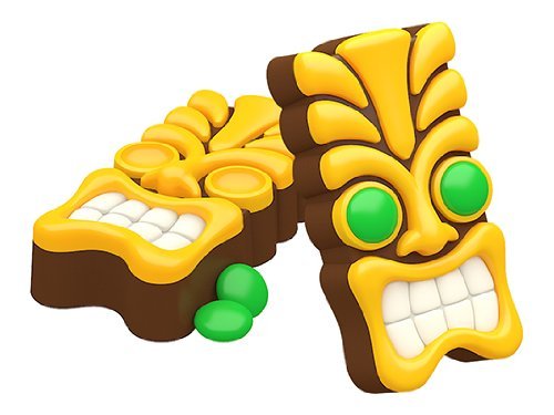 SpinningLeaf Bejeweled Tiki Sandwich Cookie Mold N2