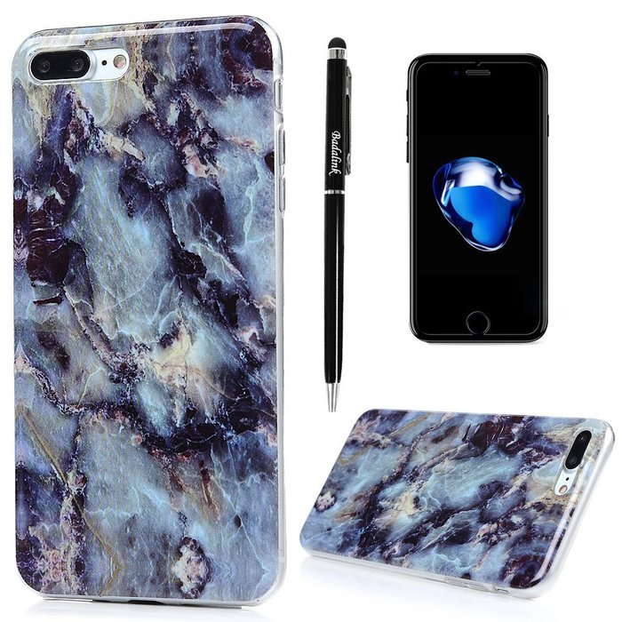 Badalink iPhone 7 Plus Case (5.5") Shockproof Drop Protection Soft TPU Bumper Protective Back Cover Flexible Colorful... N35