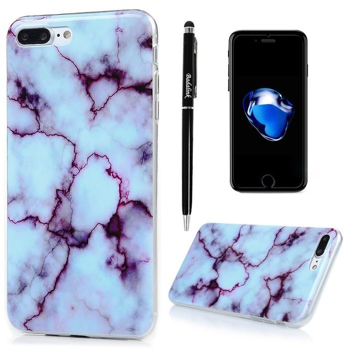 Badalink iPhone 7 Plus Case (5.5") Shockproof Drop Protection Soft TPU Bumper Protective Back Cover Flexible Colorful... N37