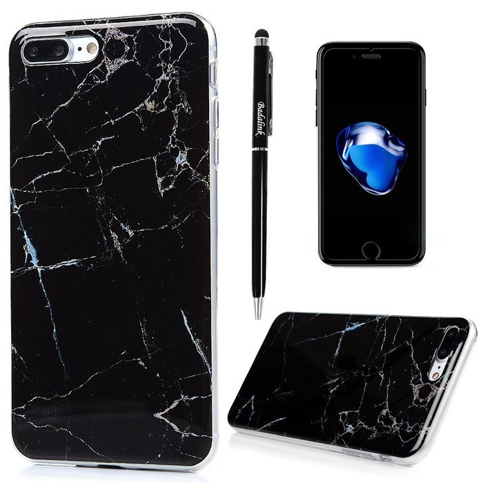 Badalink iPhone 7 Plus Case (5.5") Shockproof Drop Protection Soft TPU Bumper Protective Back Cover Flexible Colorful... N38