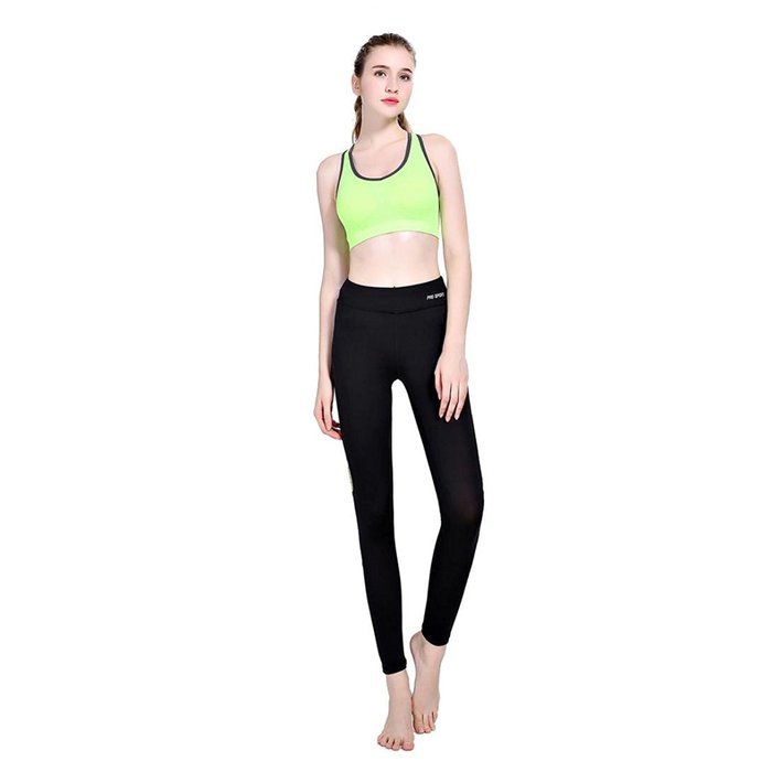 PHOTNO Women Sports Trouser Yoga Mesh Workout Gym Leggings Fitness Athletic Pants N5