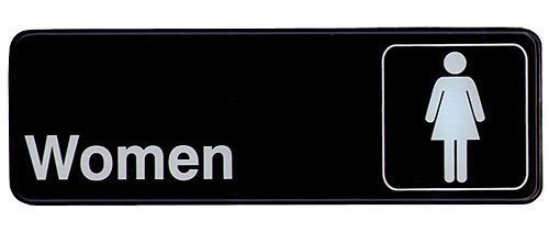Update International (S39-14BK) "Women" Sign