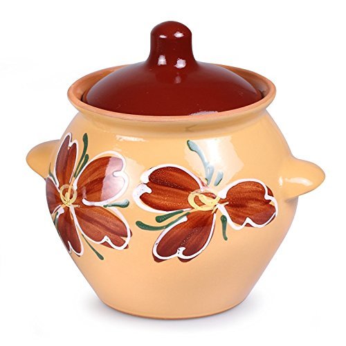 Set of 2 Floral Stoneware Ramekins