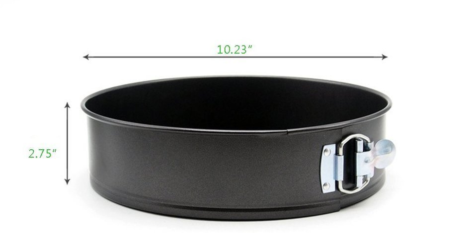 Bestwoohome Round Cake Springform Pan Mold with Removable Bottom for Baking (10.23 Inches) N12