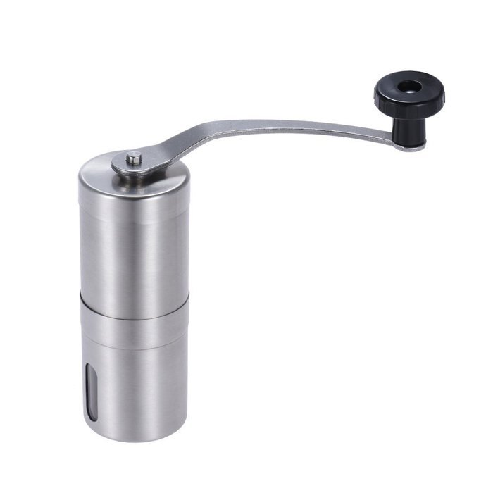 Stainless Steel Manual Coffee Grinder, Punasi Portable Hand Coffee Bean Grinder with Adjustable Ceramic Burr N6
