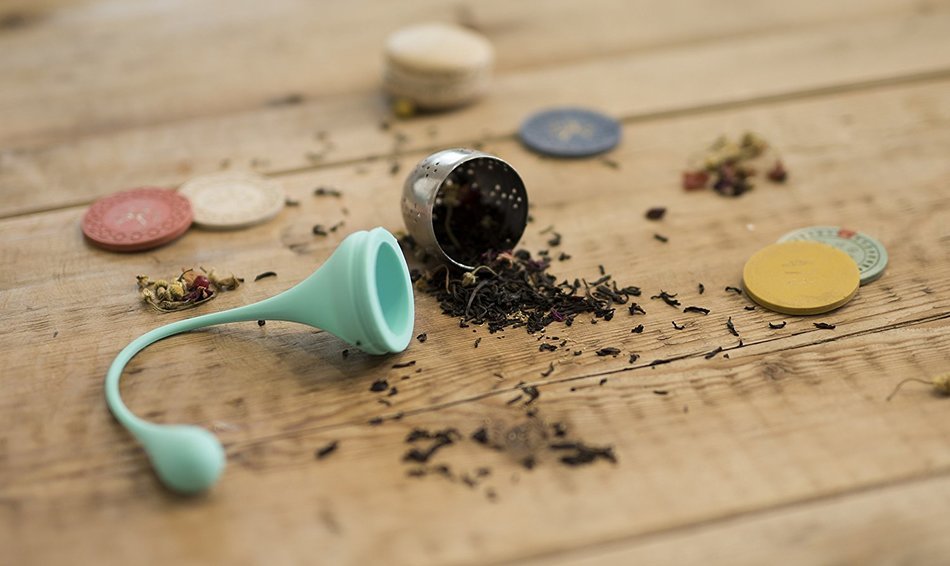 Weighted Tea Infuser & Base by Pinky Up (Mint) N6