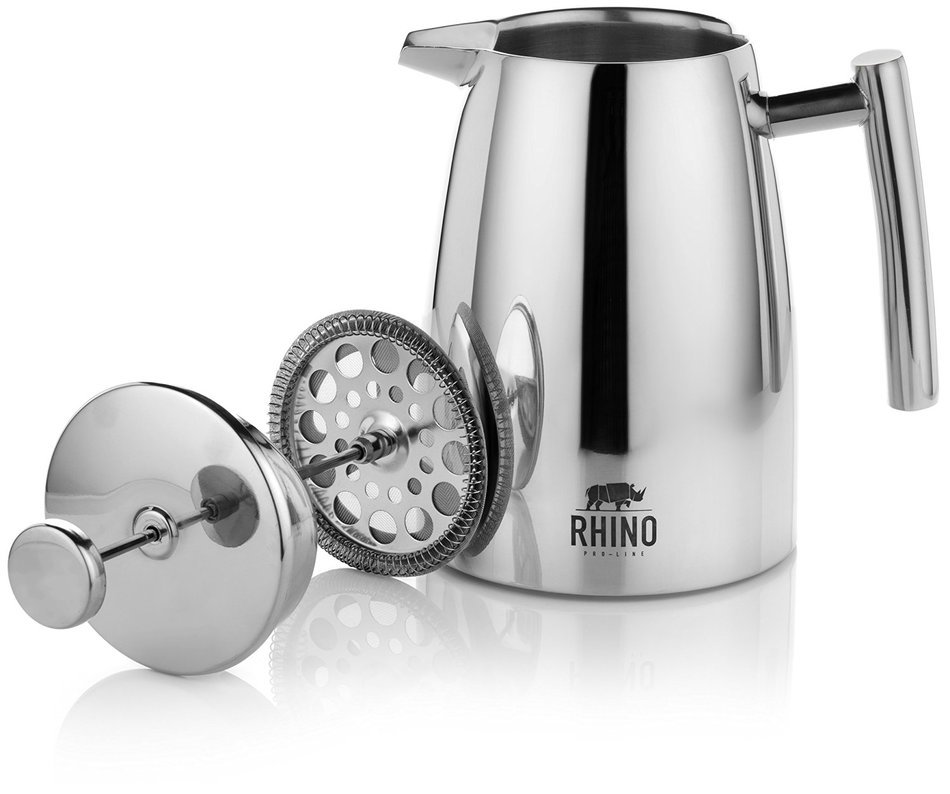 Premium Coffee Press W/ BONUS Coffee/Tea Scoop - Superior 18/8 304 Stainless Steel & Double Wall Insulation -... N3