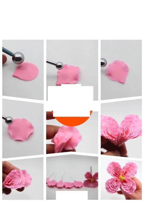 Anyana 7pcs set Water-drop & Rose Petal Stainless Steel Cookie Cutter Cake Mould Tool Kitchen Tool Sugar Paste...