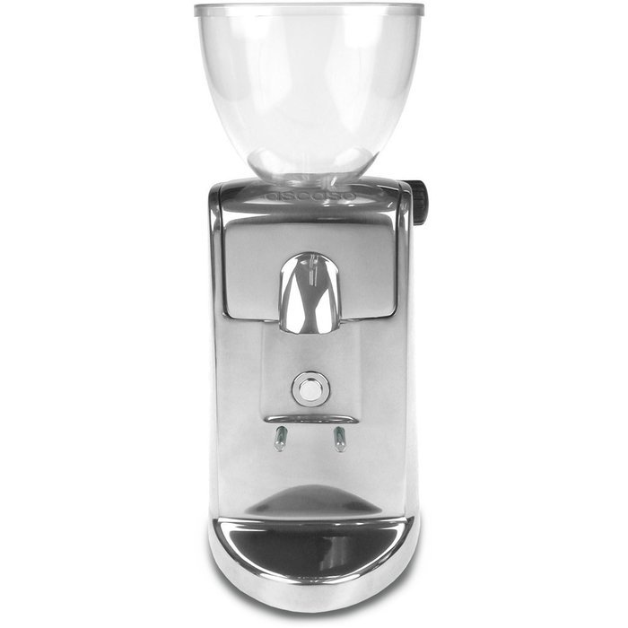 Mini Doserless Conical Burr Coffee Grinder Finish: Polished Aluminum