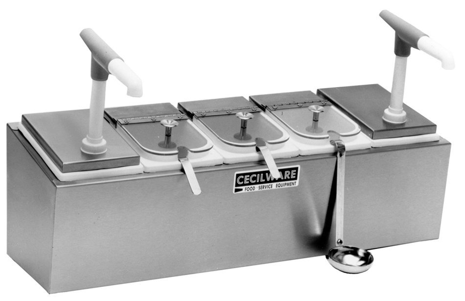 Grindmaster Cecilware 544GC Serving Stations Combination with 2 Giant Pumps/5 Crushed Fruit Jars/3 Covers/3 Ladles...