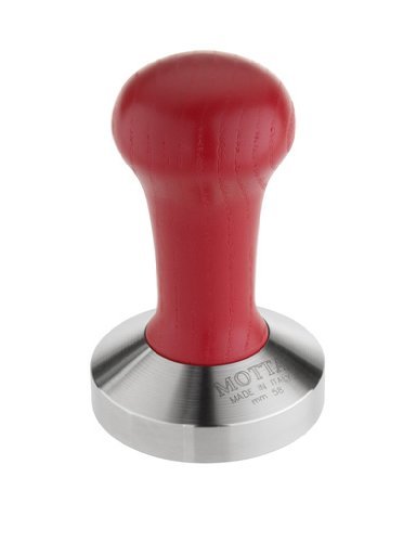 Motta 8100/B Professional Flat Base Coffee Tamper, 58mm, Black Handle N2