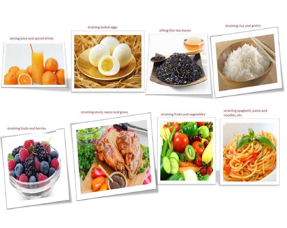Durable Very Fine Mesh Food Tea Strainer Stainless Steel Sturdy Anti-rust Colander with Solid Handle for Pasta... N9