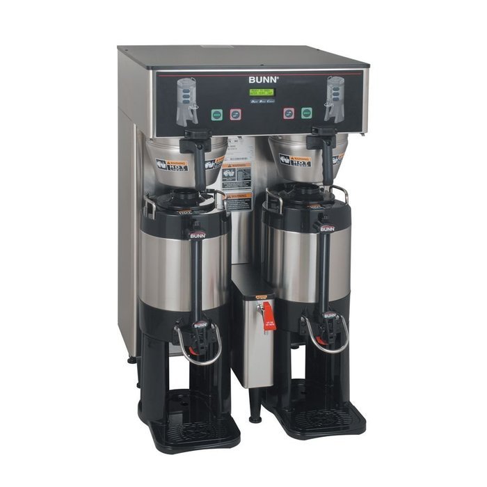 Bunn 34600.0000 Dual Brewise ThermoFresh DBC SST Coffee Brewer with Funnel Locks, Black/Stainless Steel
