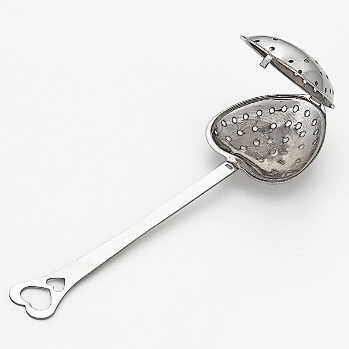 Practical Heart Shape Stainless Steel Tea Infuser Spoon Strainer Steeper Handle Shower Tea Strainer Tool N3