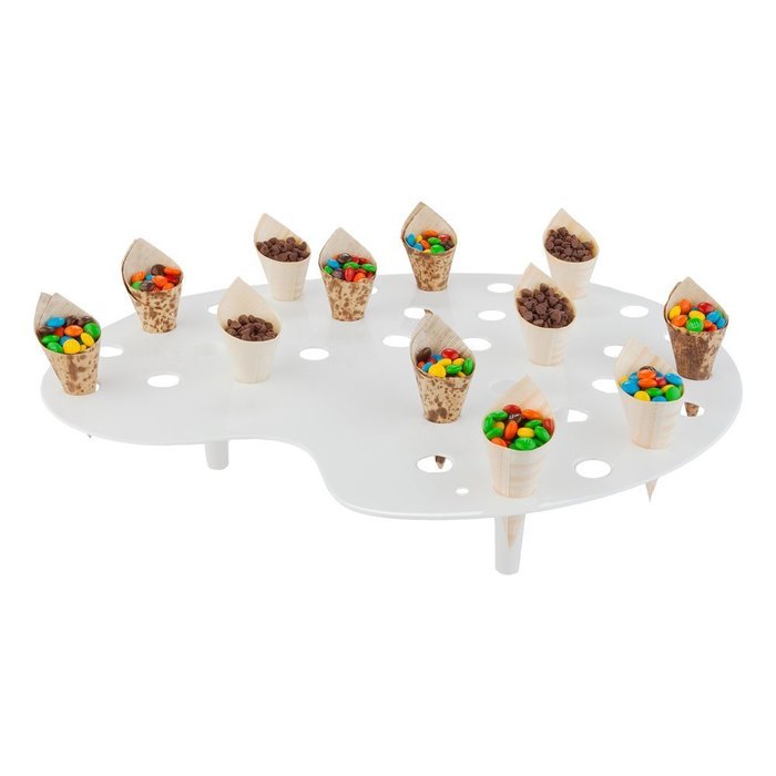 Palette Display Stand for Mini Cones Clear 35 Slots 4 Count Box N11
