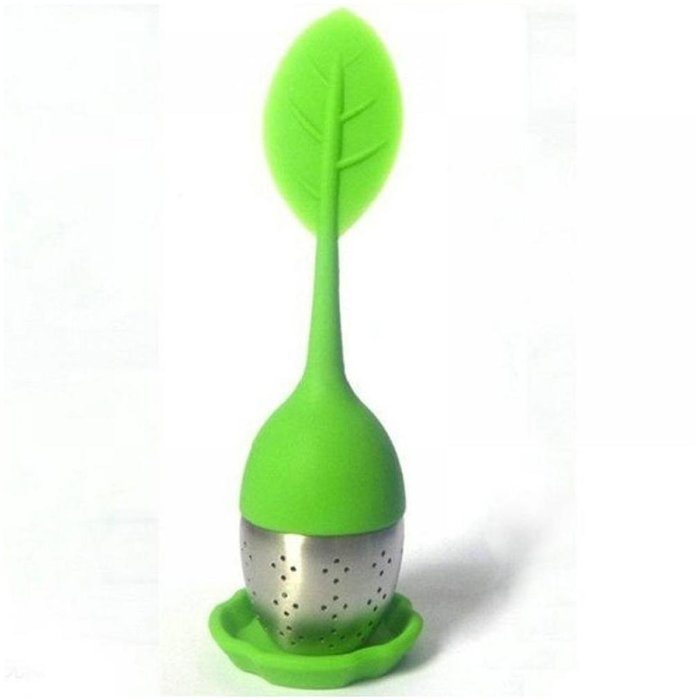 MAXGOODS Fine Silicone & Stainless Leaf Tea Strainer Teaspoon Infuser N8