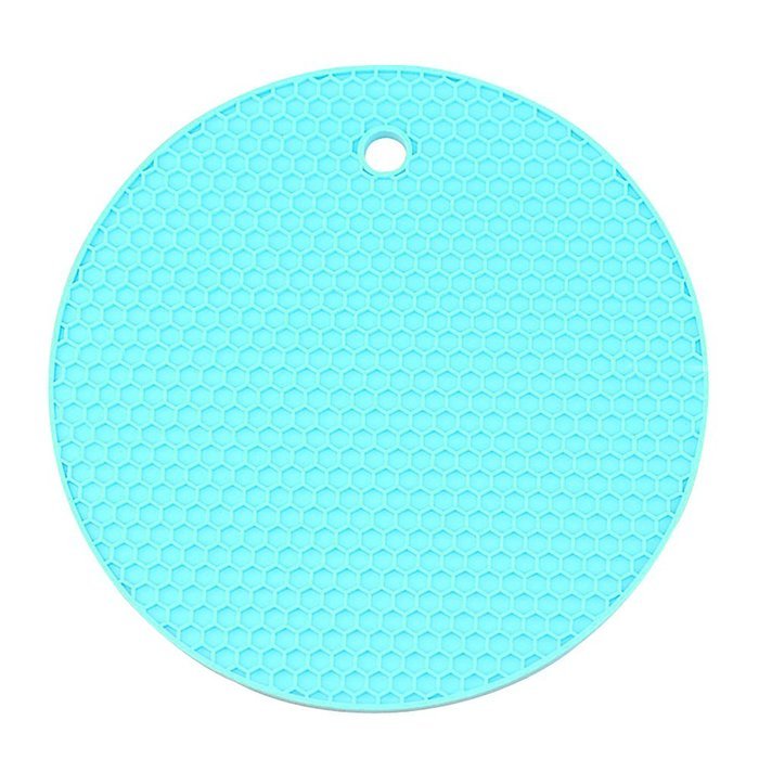 Kaimao Silicone Round Coasters Heat Resistant and Non-slip for Trivets, Potholders, Table Mats 18cm*18cm/7.09"... N10