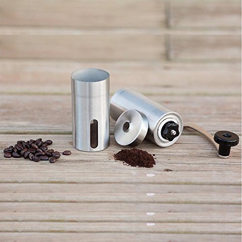 RINE COOOO Brushed 304 Stainless Steel Manual Coffee Grinder Coffee Press N3