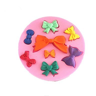 Y&XL&H Eight Bowknot Bake Fondant cake mold,L9cmW9cmH1cm