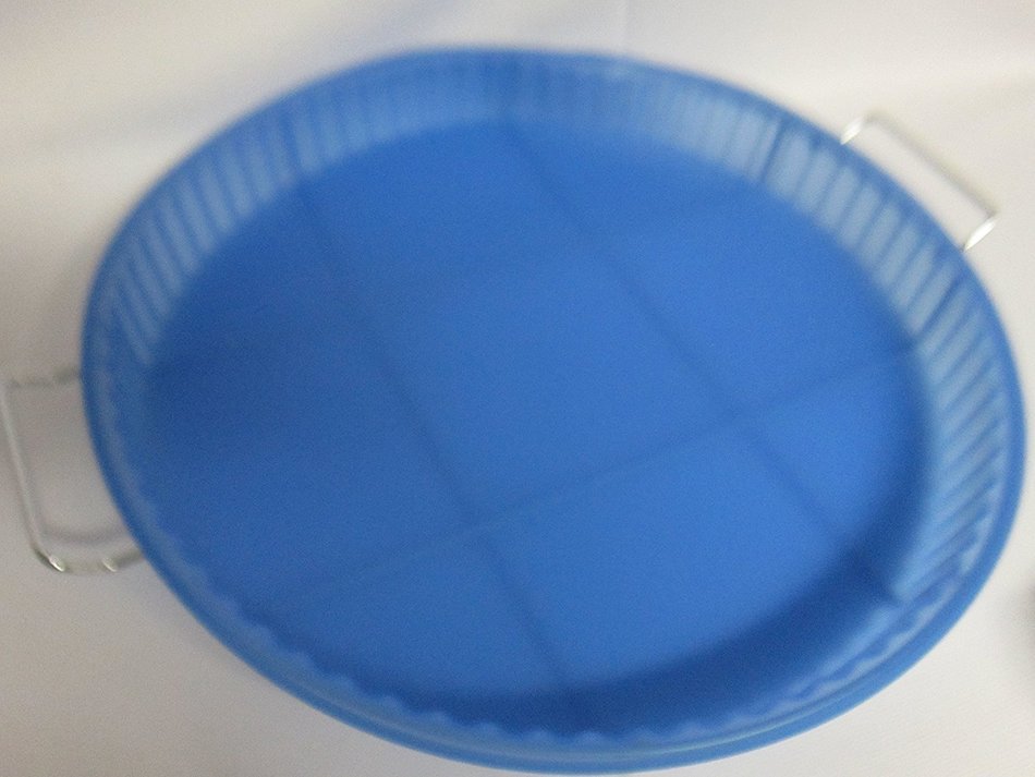 Silicone Pie Pan Bakeaware Pie Mold With Wire Rack Non Stick Heat Cold Resistant Diswasher Safe N6