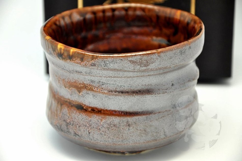 Japanese Mino Yaki ware Matcha Bowl Green Tea 11 / 11 / 8.5cm (4.3 / 4.3 / 3.3inch)[7317] N3