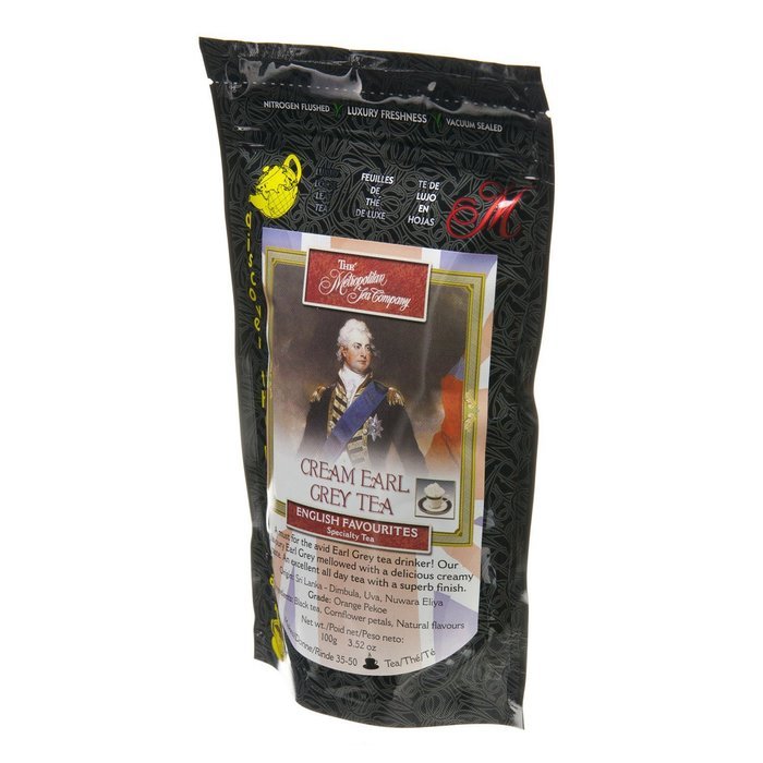 Metropolitan Tea Discovery Loose Tea Pack, Cream Earl Grey English Favorite, 100gm N3