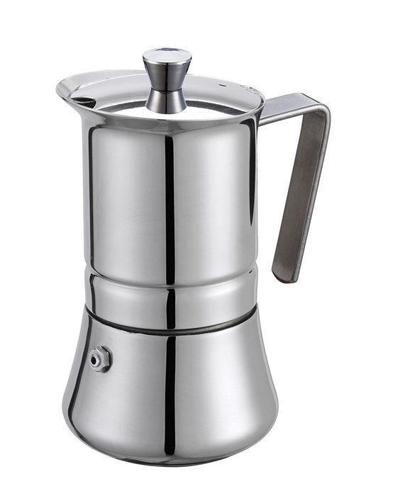 GAT Pratika Stainless Steel Stovetop Espresso Maker (6 espresso cup (9-10 fl oz))