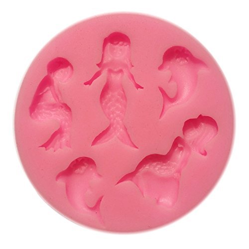 SHINA 1Pc Mermaid DIY 3D Silicone Cake Mold N4