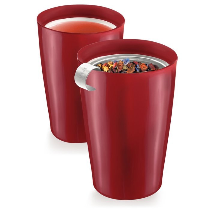 Tea Fort&eacute;&reg; KATI Cup Loose Leaf Tea Brewing System, Cranberry Red N9