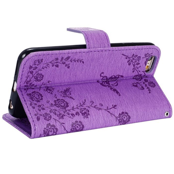 iPhone 7 Case,iPhone 7 Wallet Case,Phezen Serect Garden Series Butterfly Flower Bling Diamod Inlaid PU Leather... N42
