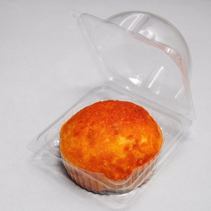 100 PCS Clear Large-Size Cupcake Muffin Boxes 4-Sided Closure + 100 PCS Cupcake Liners Gift N6