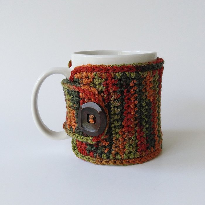 Handmade Fall Coffee Mug Cozy